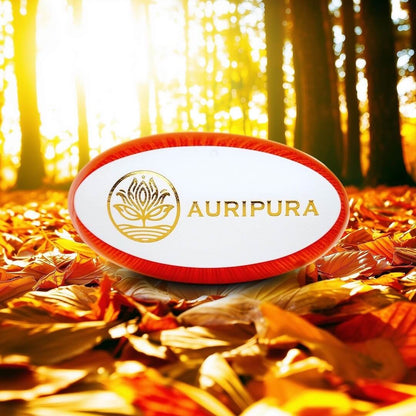 Logoansicht von der Seite mit orangefarbenem Sakralchakra-Einsatz, minimalistisch inszeniert